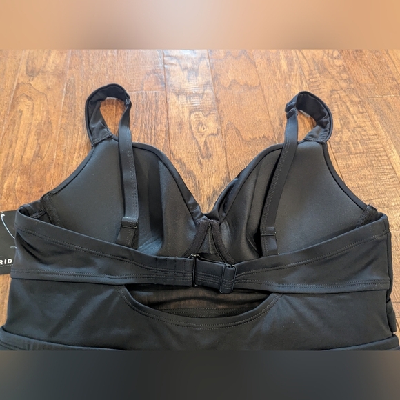 Torrid Underwire Wrap Front Swim Dress  Black Size 0x C/D NWT - Picture 13 of 17